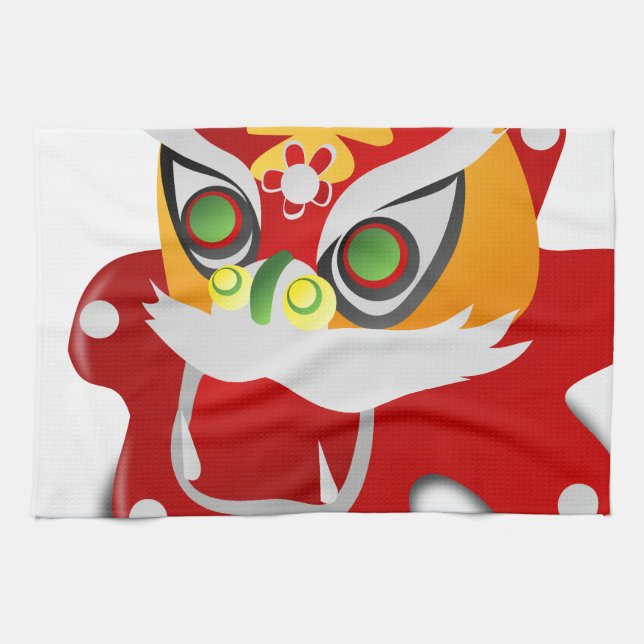 Linge De Cuisine dragon chinois (Horizontal)