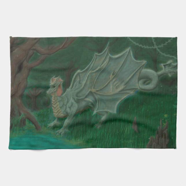 Linge De Cuisine Dragon de marais (Horizontal)