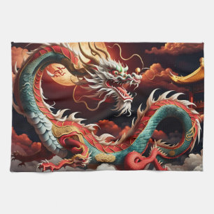 Linge De Cuisine Dragon de Nouvel An Chinois 2024 KitchT03