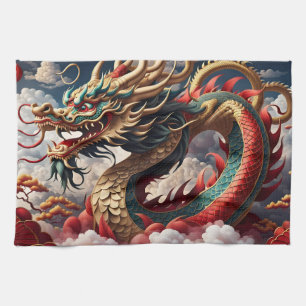 Linge De Cuisine Dragon de Nouvel An Chinois 2024 KitchT04