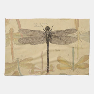 Linge De Cuisine Dragonfly Vintage Antique Classic Nature