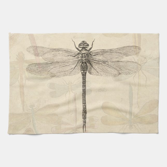 Linge De Cuisine Dragonfly Vintage Antique Classic Nature (Horizontal)
