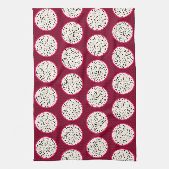 Linge De Cuisine Dragonfruit/tranches stylisées de fruit fruit de (Vertical)