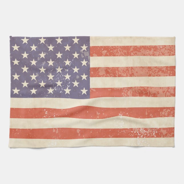 Linge De Cuisine Drapeau américain (Horizontal)