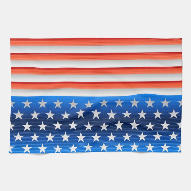 Linge De Cuisine Drapeau américain (Horizontal)
