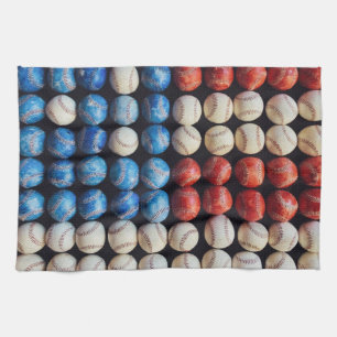 Linge De Cuisine Drapeau américain de baseball