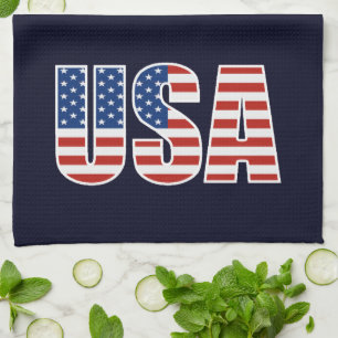 Linge De Cuisine Drapeau américain personnalisable des Etats-Unis