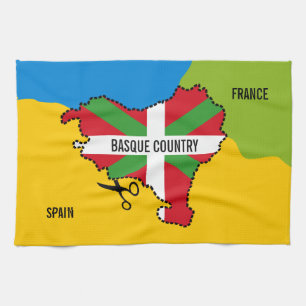 Linge De Cuisine Drapeau basque Ikurriña, indépendance du Pays basq