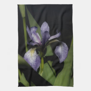Linge De Cuisine Drapeau bleu Iris Fleur