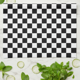 Linge De Cuisine Drapeau Checkered