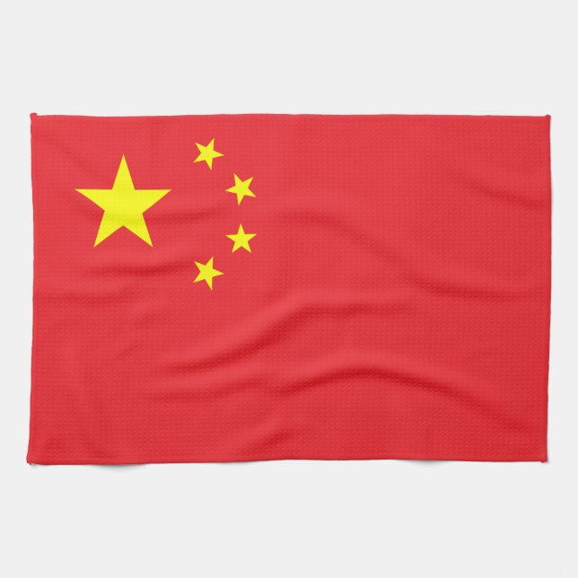 Linge De Cuisine Drapeau chinois (Horizontal)