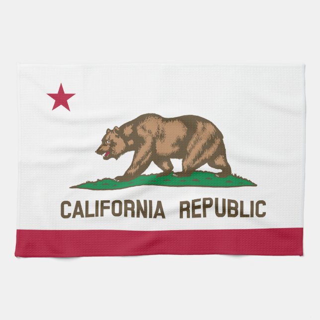 Linge De Cuisine Drapeau classique d'état de la Californie (Horizontal)