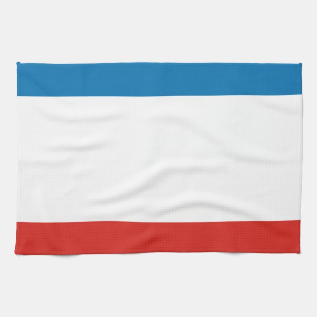 Linge De Cuisine Drapeau de Crimée (Horizontal)