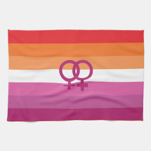 Linge De Cuisine Drapeau de fierté lesbienne WLW
