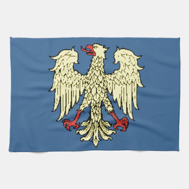 Linge De Cuisine Drapeau de Friuli-Venezia Giulia (Italie) (Horizontal)