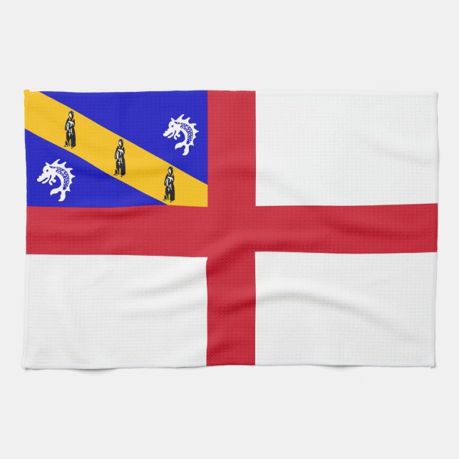 Linge De Cuisine Drapeau de Herm (Horizontal)