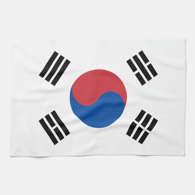 Linge De Cuisine Drapeau de la Corée du Sud (Horizontal)