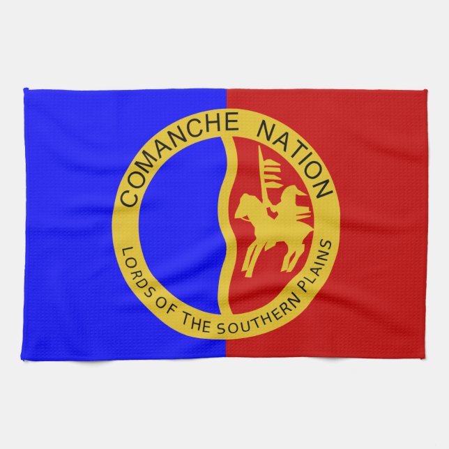 Linge De Cuisine Drapeau de la nation Comaanche (Horizontal)