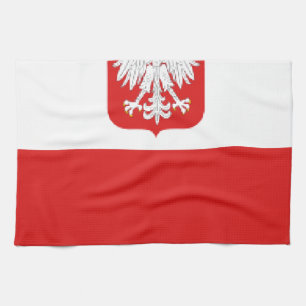 Linge De Cuisine drapeau de la pologne