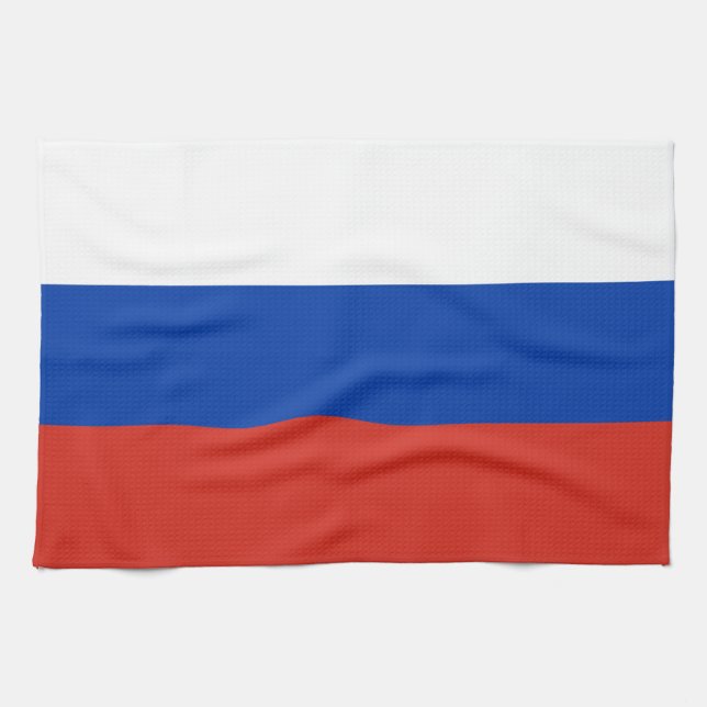 Linge De Cuisine Drapeau de la Russie (Horizontal)