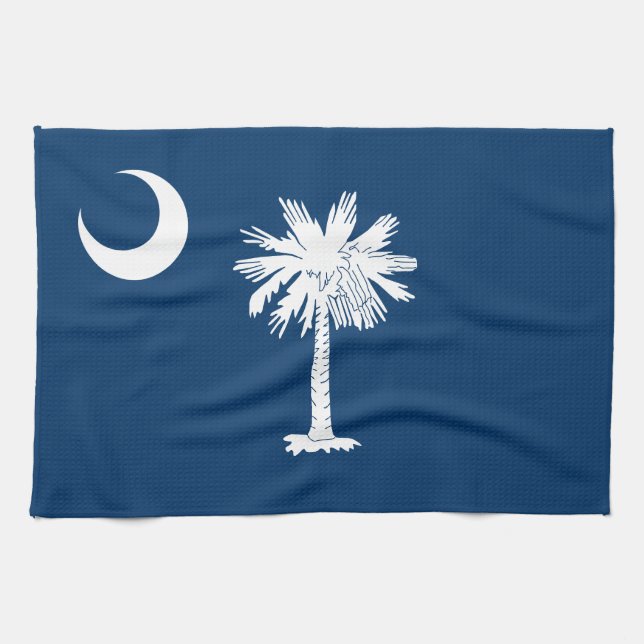 Linge De Cuisine Drapeau de l'État de la Caroline du Sud (Horizontal)