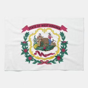 Linge De Cuisine Drapeau de l'État de Virginie occidentale