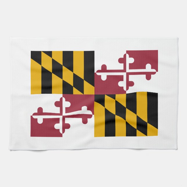 Linge De Cuisine Drapeau de l'État du Maryland (Horizontal)