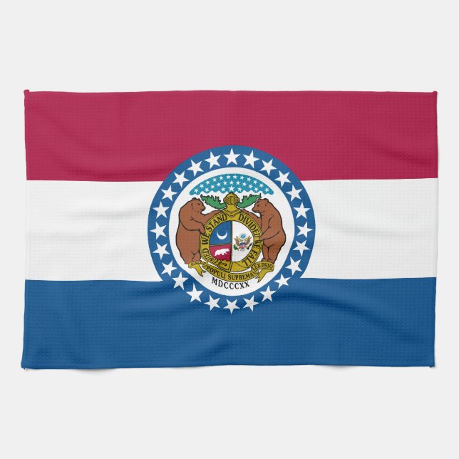 Linge De Cuisine Drapeau de l'État du Missouri (Horizontal)