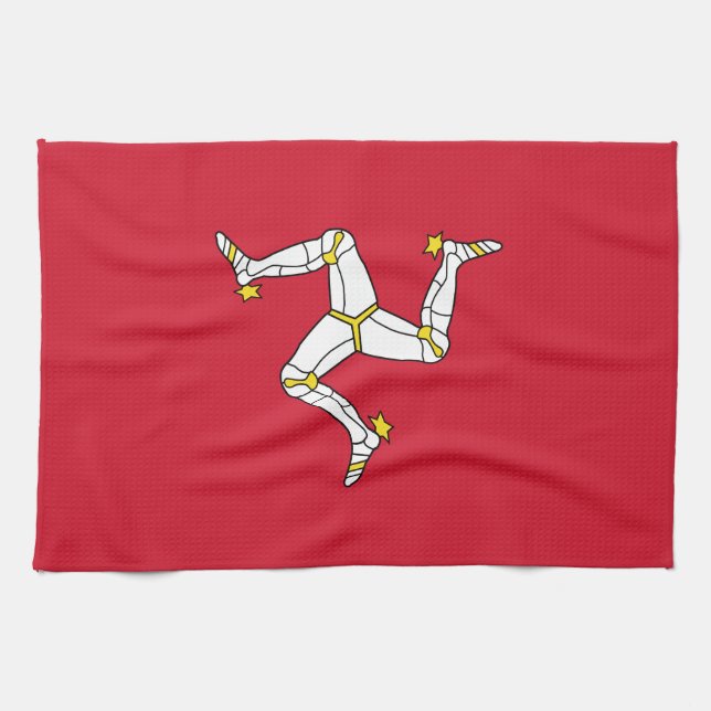 Linge De Cuisine Drapeau de l'île de Man (Horizontal)