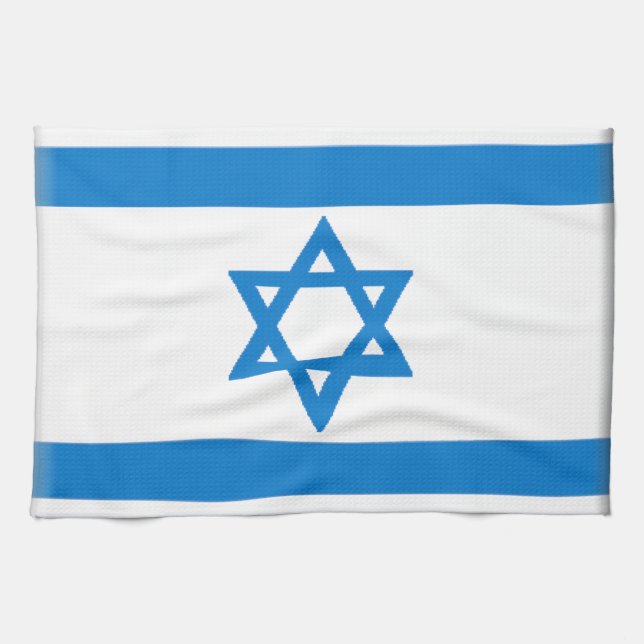 Linge De Cuisine Drapeau de l'Israël (Horizontal)