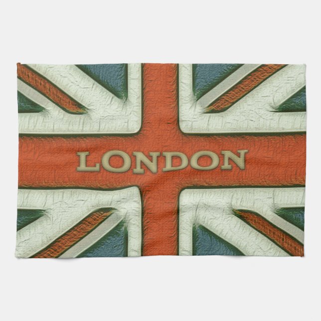 Linge De Cuisine Drapeau de Londres R-U (Horizontal)