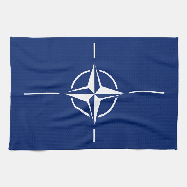 Linge De Cuisine Drapeau de l'OTAN (Horizontal)