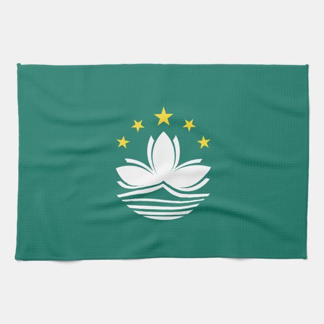 Linge De Cuisine Drapeau de Macao (Horizontal)