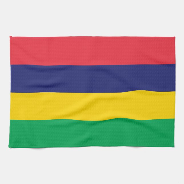 Linge De Cuisine Drapeau de Maurice (Horizontal)