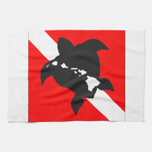 Linge De Cuisine Drapeau de piqué d'Hawaï