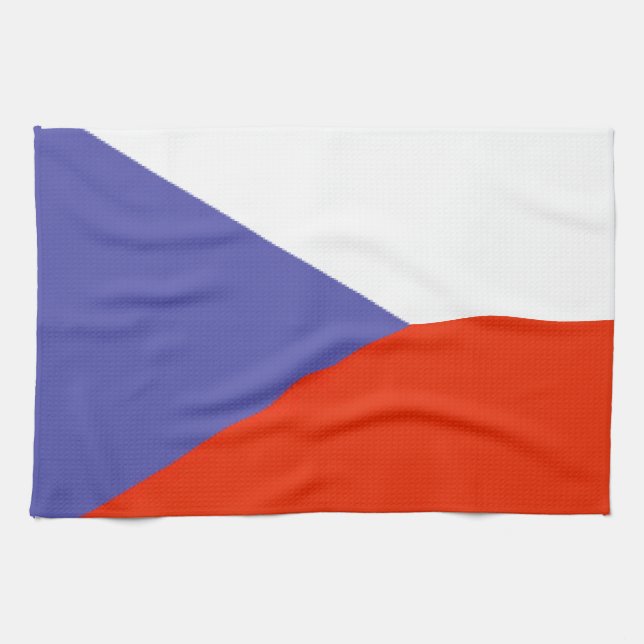 Linge De Cuisine Drapeau de République Tchèque (Horizontal)