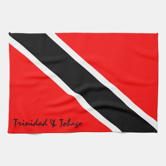 Linge De Cuisine Drapeau de Trinité-et-Tobago (Horizontal)