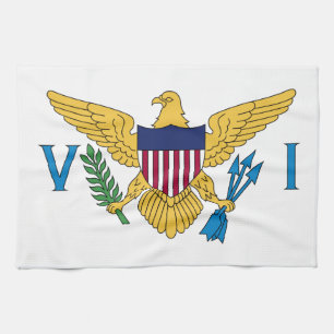Linge De Cuisine Drapeau des îles Vierges américaines patriotiques