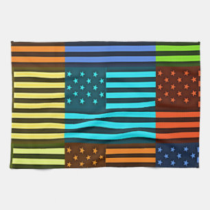 Linge De Cuisine Drapeau drôle USA