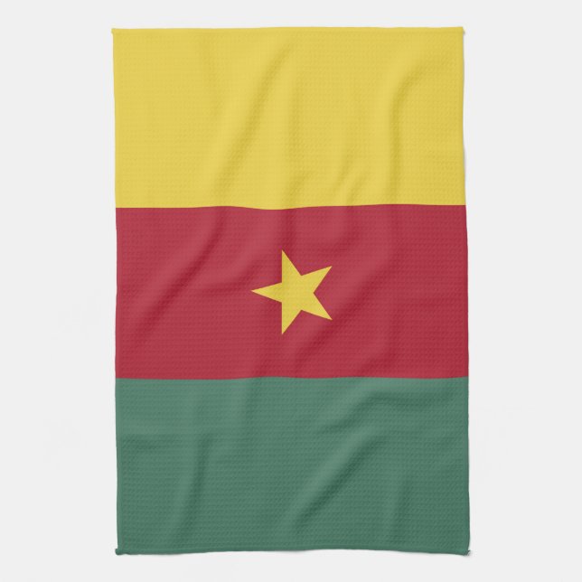 Linge De Cuisine drapeau du Cameroun (Vertical)