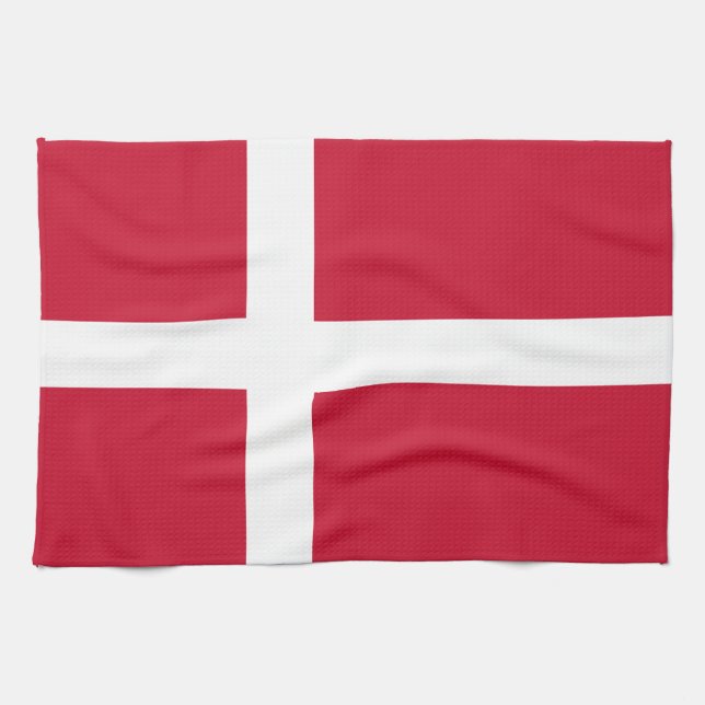 Linge De Cuisine Drapeau du Danemark (Horizontal)
