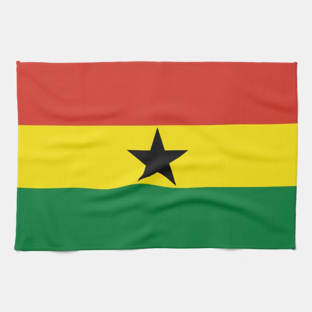 Linge De Cuisine Drapeau du Ghana (Horizontal)