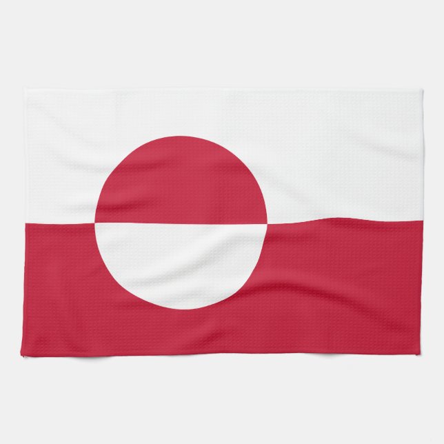 Linge De Cuisine Drapeau du Groenland (Horizontal)