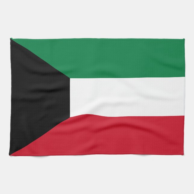 Linge De Cuisine Drapeau du Koweït (Horizontal)