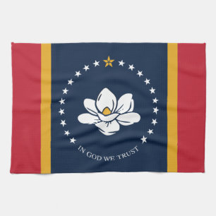 Linge De Cuisine Drapeau du Mississippi - Nouveau Drapeau de Magnol