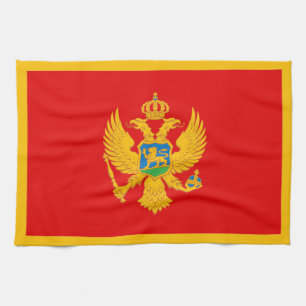 Linge De Cuisine Drapeau du Monténégro