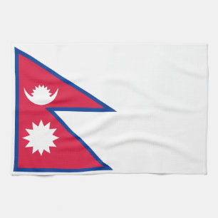 Linge De Cuisine Drapeau du Népal