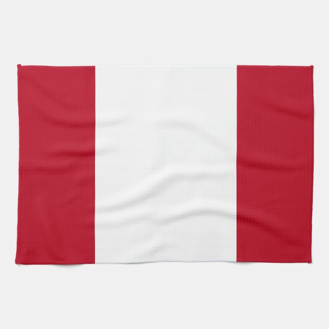 Linge De Cuisine Drapeau du Pérou (Horizontal)
