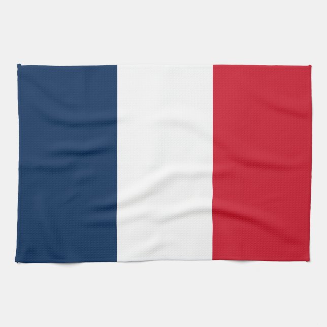 Linge De Cuisine Drapeau français (Horizontal)