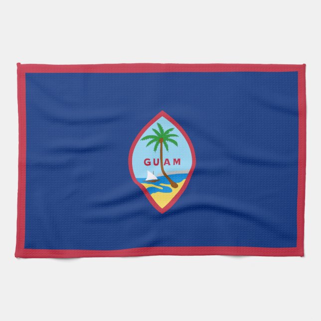 Linge De Cuisine Drapeau Guam (Horizontal)